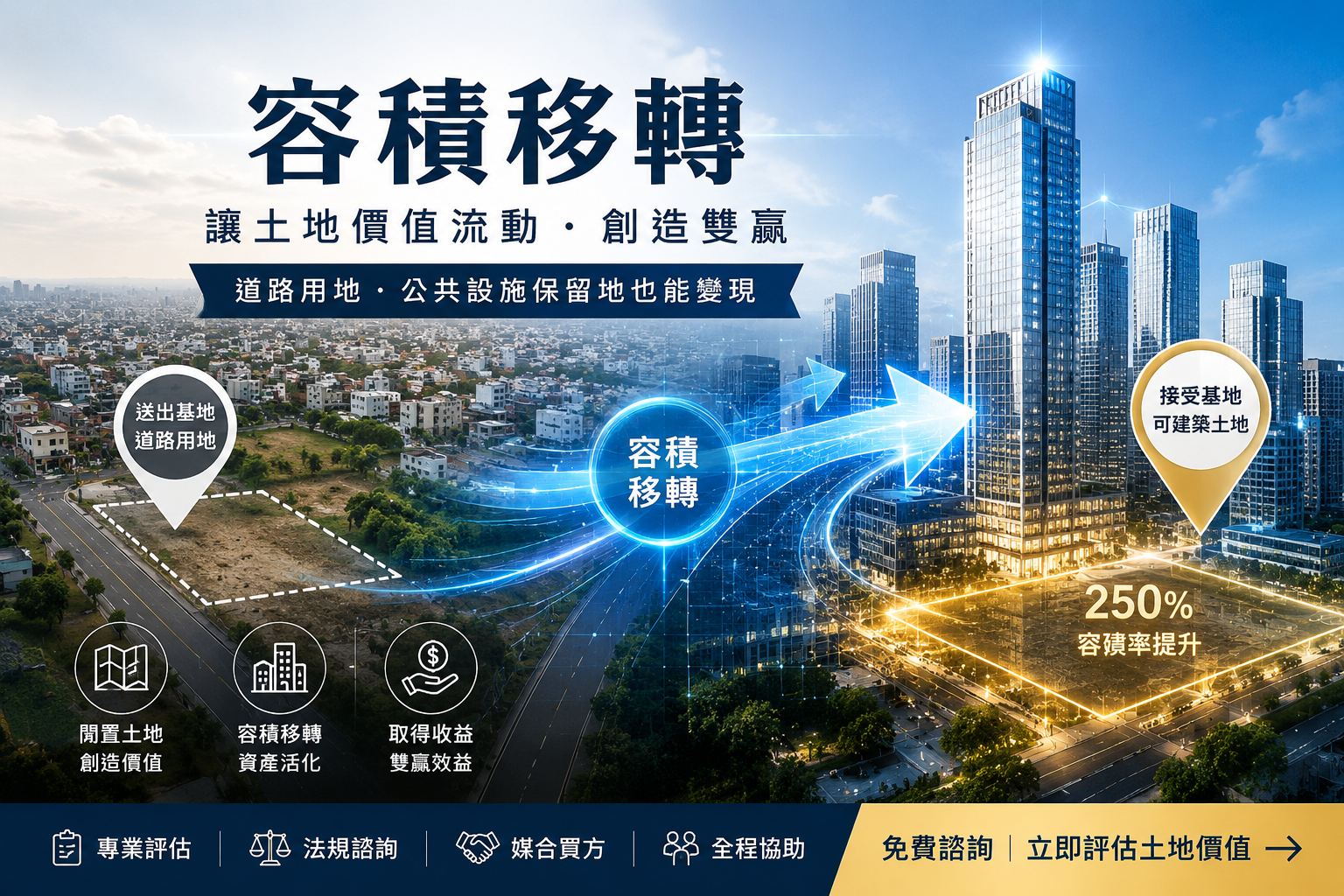 容積移轉是什麼？完整解析申請條件、流程、計算方式與道路用地變現方法