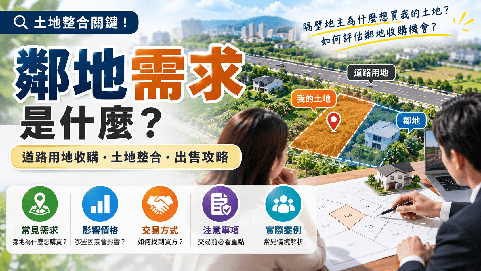 鄰地需求是什麼?土地整合、道路用地收購與地主出售攻略